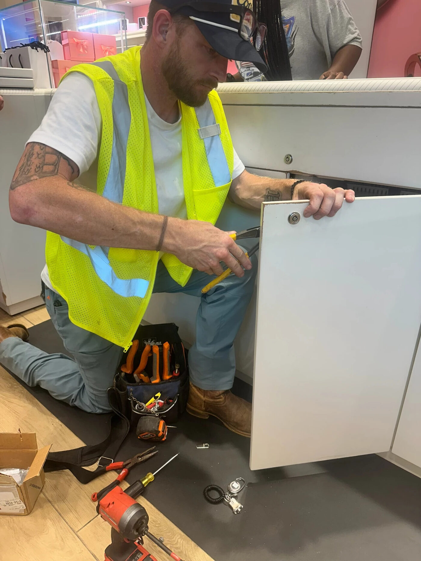 ABS Helping Hands electrician working on site in Charlotte, NC